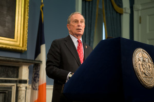 Mayor Michael R. Bloomberg. City Hall. Photo by Maurice Pinzon